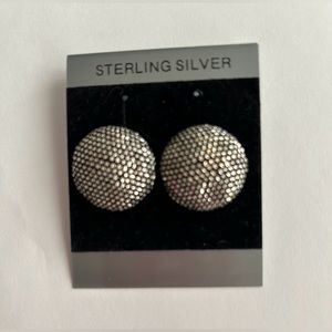 New Sterling Silver Handmade Stud Earrings made in USA